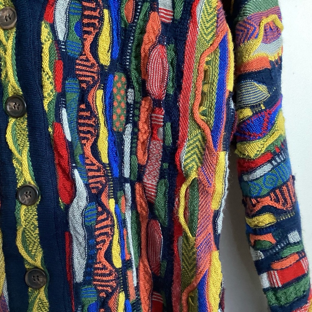 Coogi Style Women’s 3D Knit Boyfriend Cardigan L/XL - Picture 13 of 16